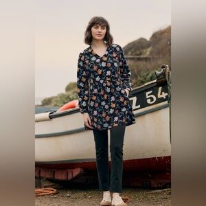 Seasalt Cornwall Shore Breakers Needlecord Tunic Size 6